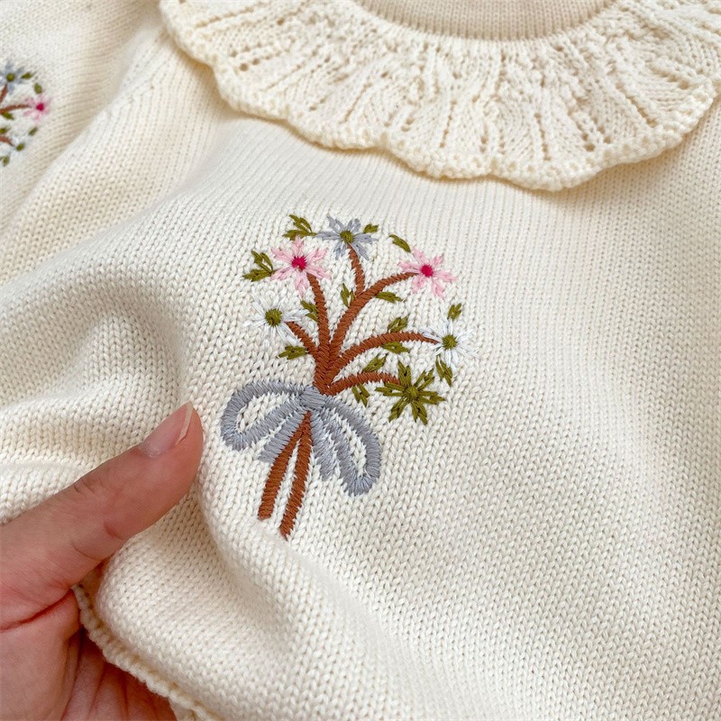 Spring Autumn Newborn Knitting - đánh giá và giá Newborn Baby Girl Romper Floral