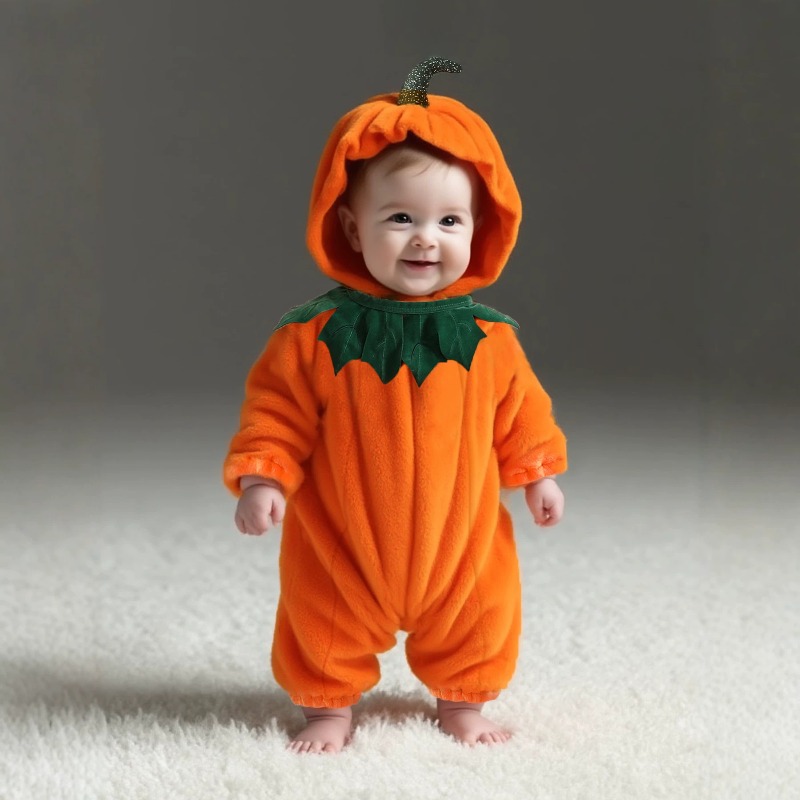 Newborn Baby Pumpkin Romper Ho - đánh giá và giá Cotton Baby Onesies Zipper