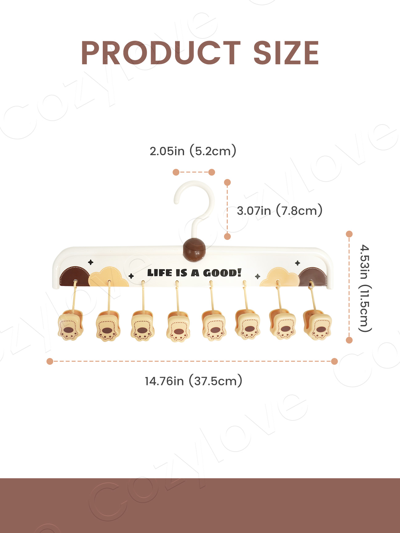 Cute 8 Clip Sock Hanger with 3 - đánh giá và giá Baby Clothes