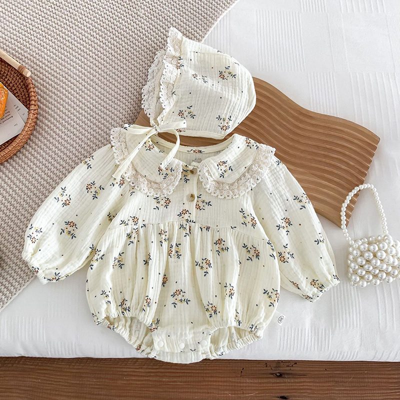 2025 Spring Newborn Infant Bab - đánh giá và giá Newborn Baby Girl Romper Floral