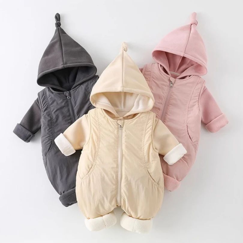 Winter Thickened Cotton Baby R - đánh giá và giá Cotton Baby Onesies Zipper