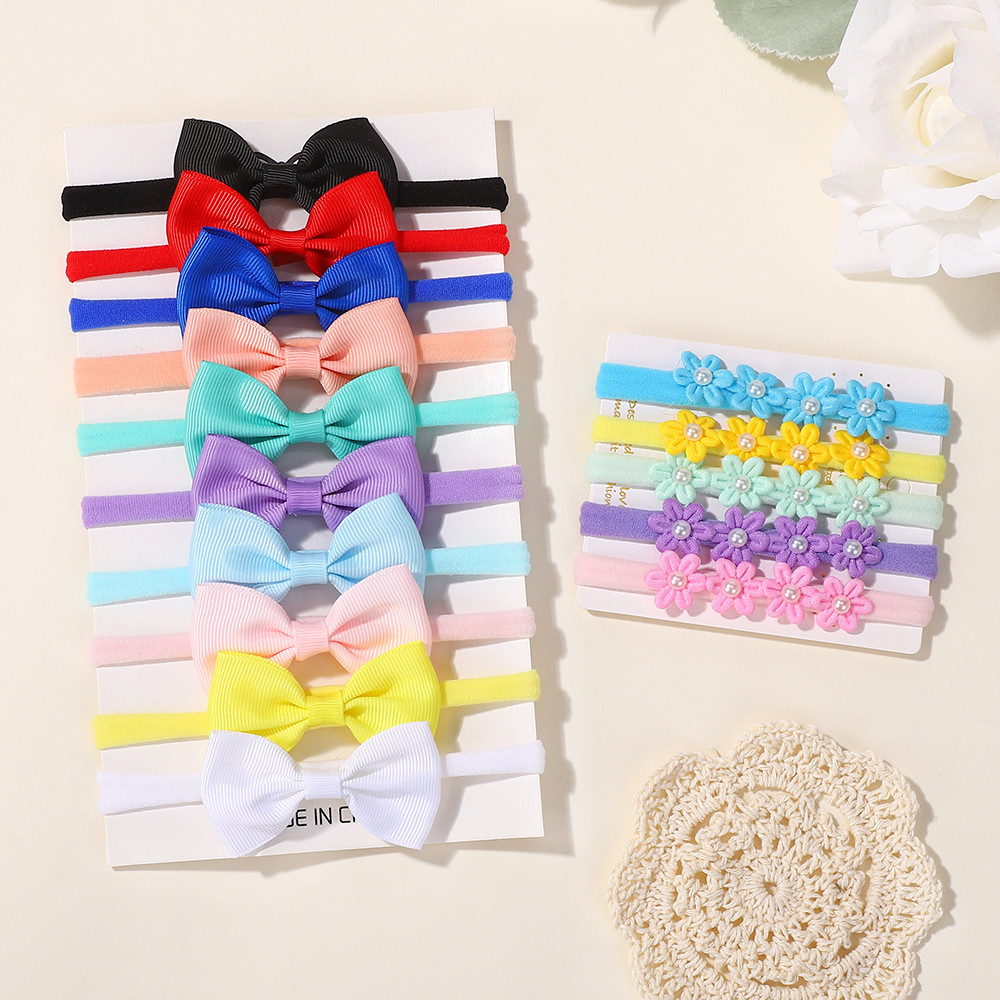 15Pcs Ribbon Bowknot Elastic H - đánh giá và giá Baby Gear