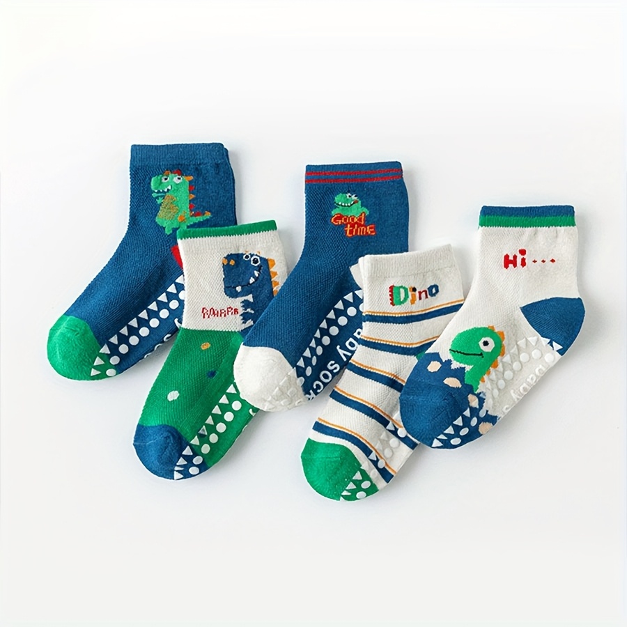 5 Pairs of Floor Socks Cartoon - đánh giá và giá Unisex Baby Socks Non Slip