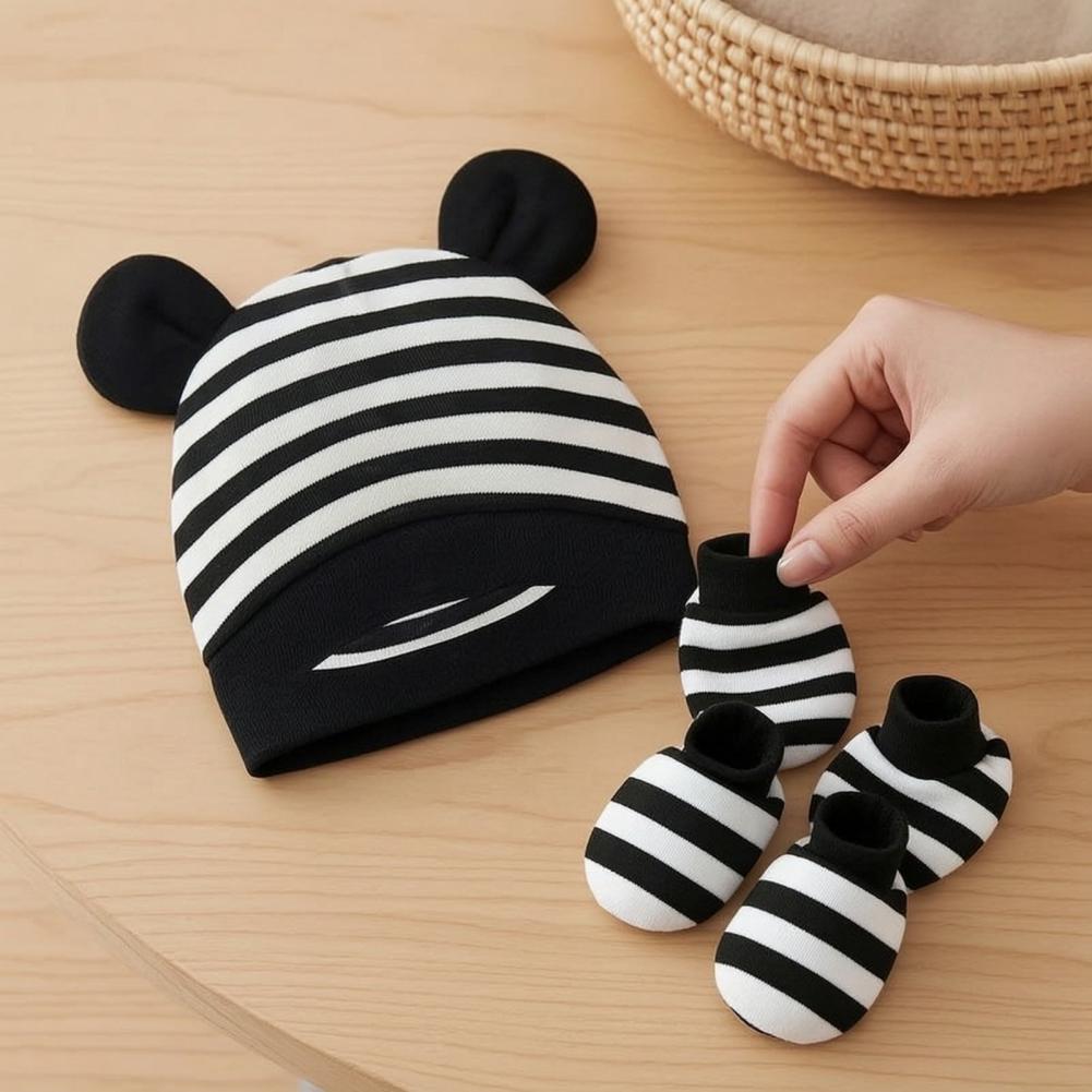 Anti Scratch Mittens for Newbo - đánh giá và giá Infant Beanie Hat With Ears