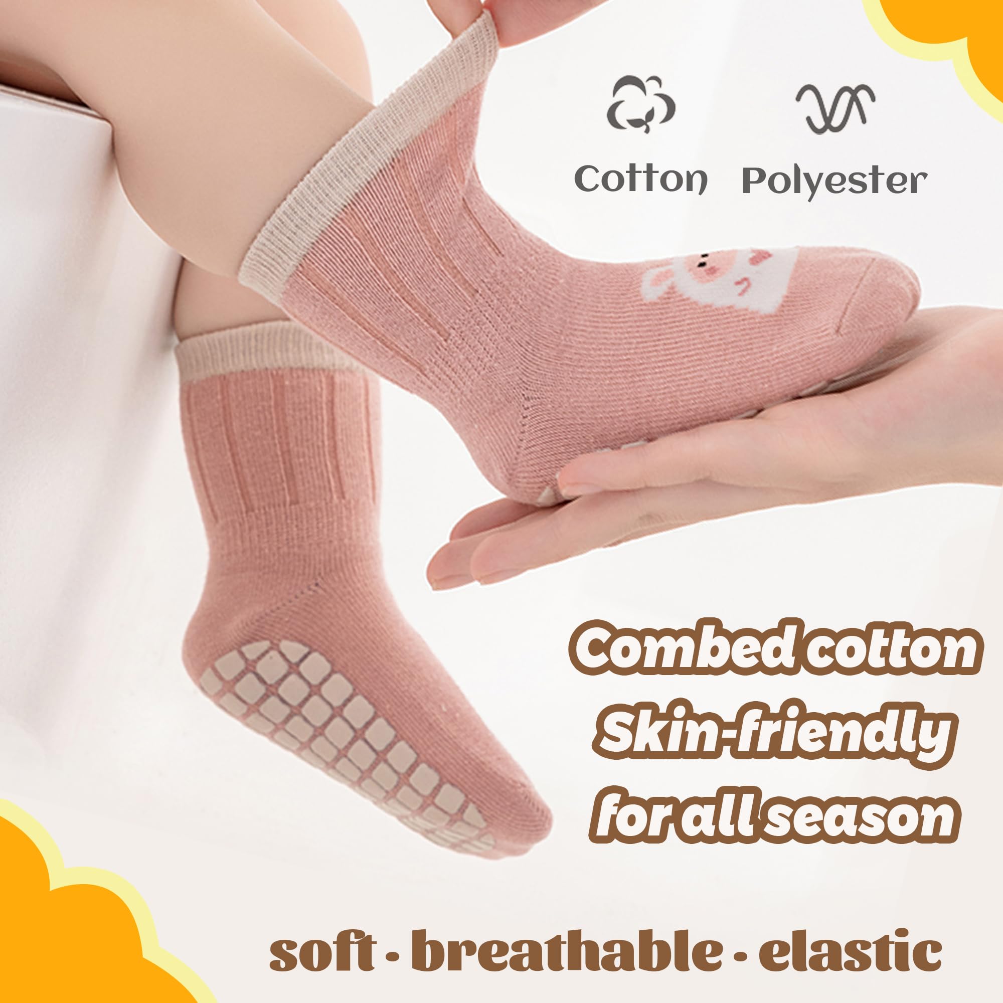 Toddler Non Slip Socks, Cartoo - đánh giá và giá Unisex Baby Socks Non Slip