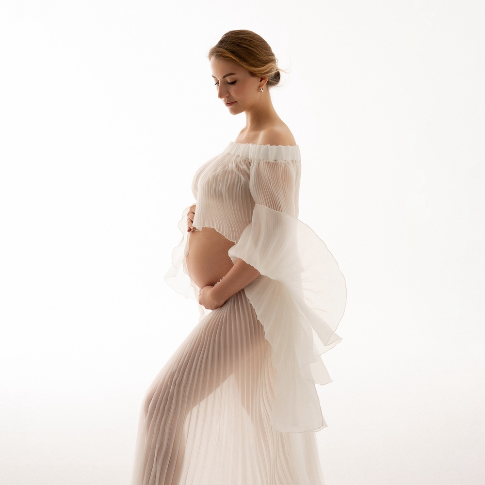 Pleated Maternity Photography  - đánh giá và giá Maternity Wear