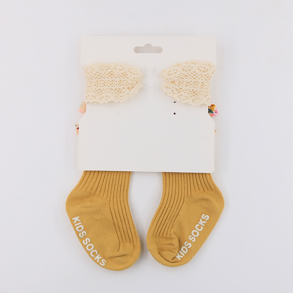 3Pcs Flower Print Bow Baby Soc - đánh giá và giá Unisex Baby Socks Non Slip