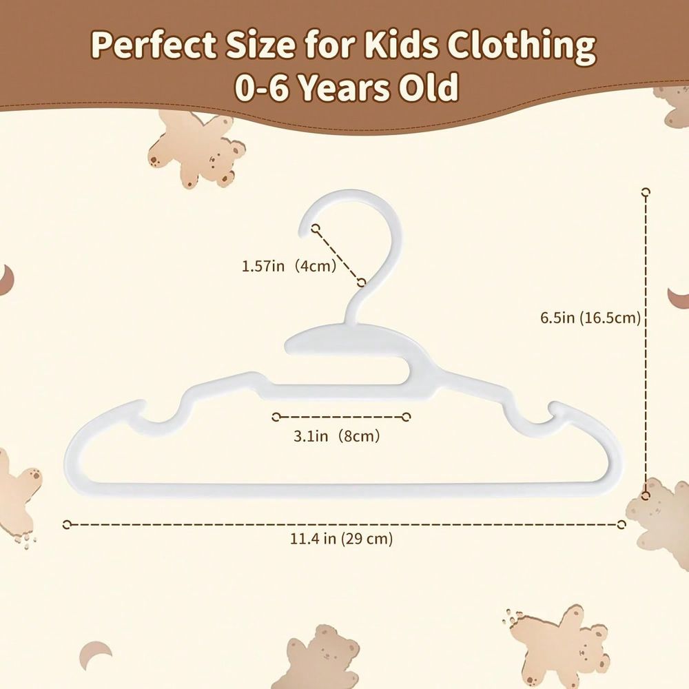 70 100 Pack Kids Hangers Plast - đánh giá và giá Baby Clothes